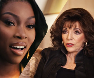 Patricia Bright and Joan Collins YouTube Shorts social content